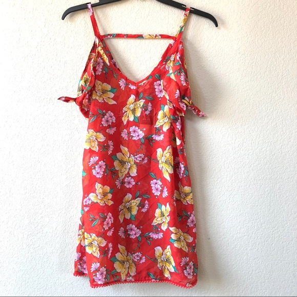 NWT Miken Swim Cover Dress Poppy Citrus Floral - Picture 3 of 3